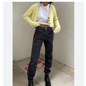 Levi’s 511”s VTG Red Tab Black Slim Straight Leg High Waisted Mom Jeans